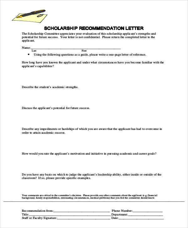 sample scholarship recommendation letter4