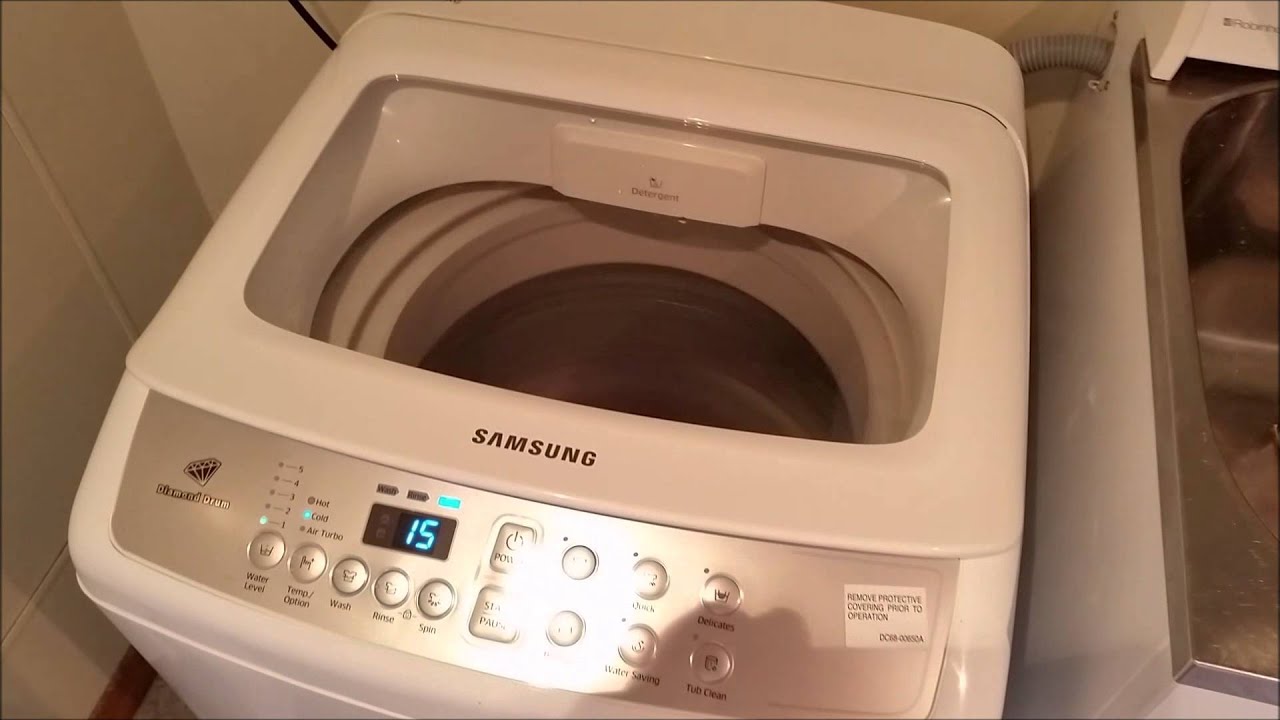 samsung 8.5kg top loader washing machine manual