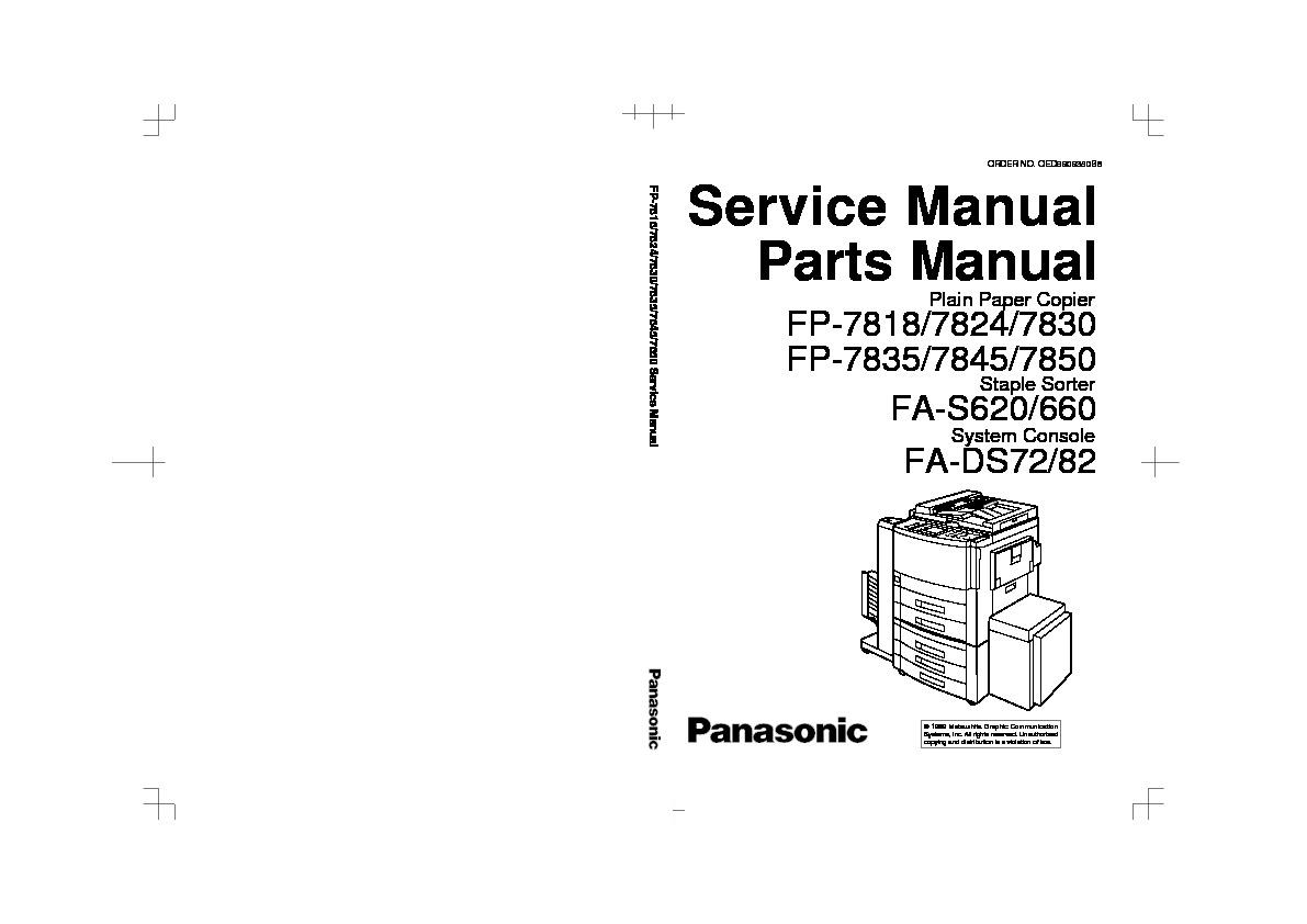 panasonic service manual
