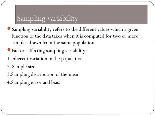 sampling variability in the sample proportion