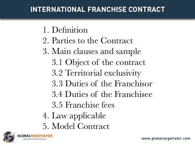 sample franchise contract nz