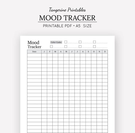 mood diary pdf
