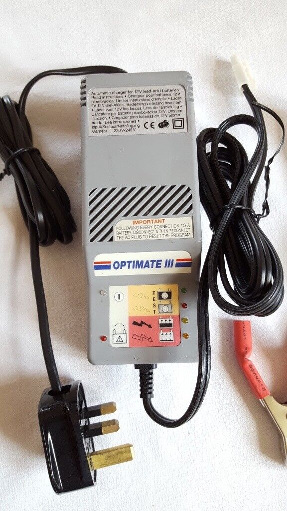 optimate battery charger instructions