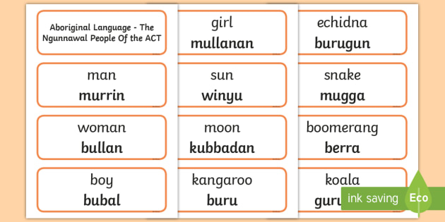native australian language dictionary