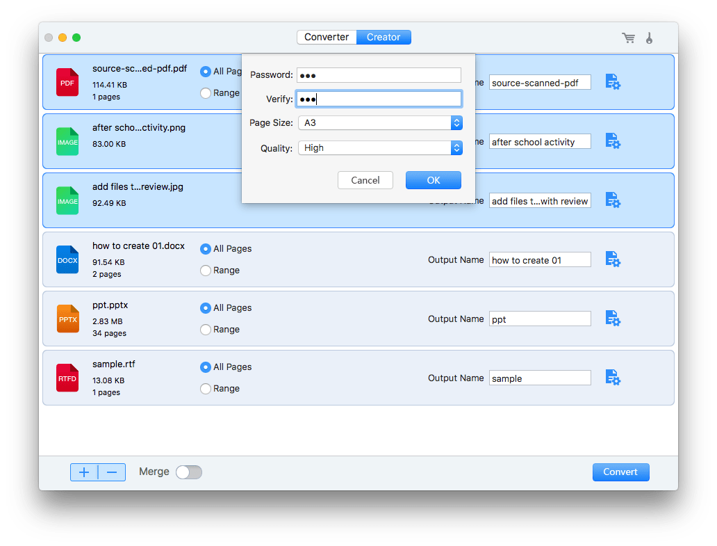 merge pdf documents into one