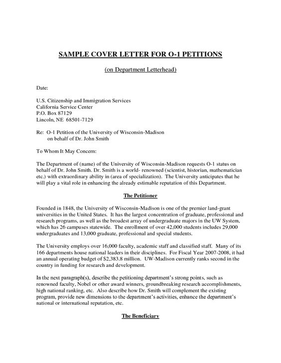 sample cover letter for partnership visa