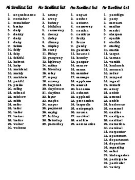 syllable examples list pdf