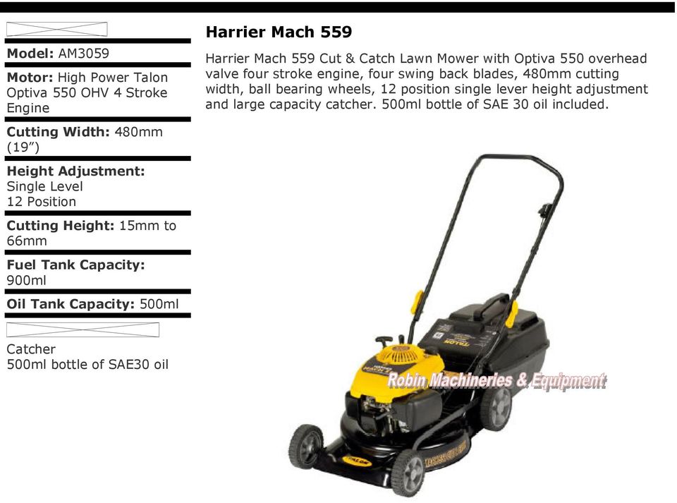 talon lawn mower am3050 manual